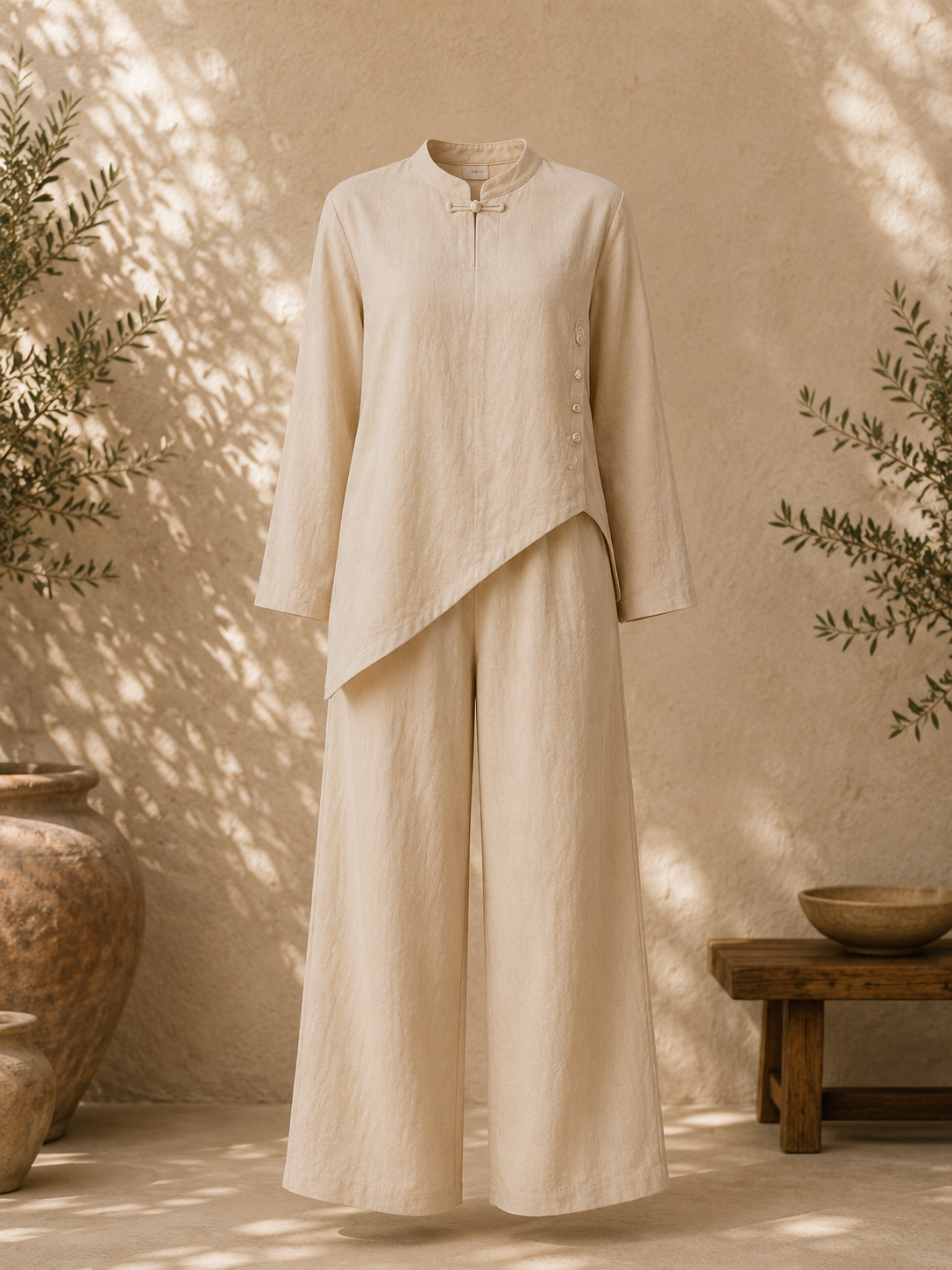 Linen Set Beige
