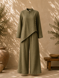 Linen Set Olive Green